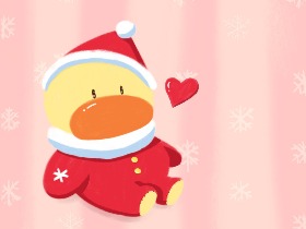 黄仔鸭-圣诞节壁纸