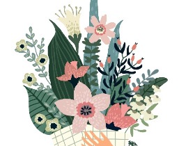 89 花束 临摹