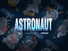宇航员astronaut - 阿颂SONG 插画作品