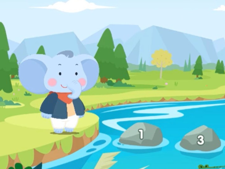 课件游戏：小象过河